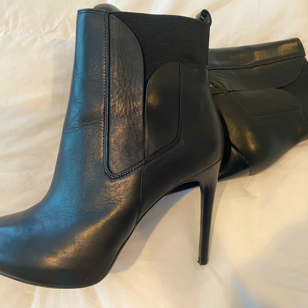 Charles David Leather Ankle Boots